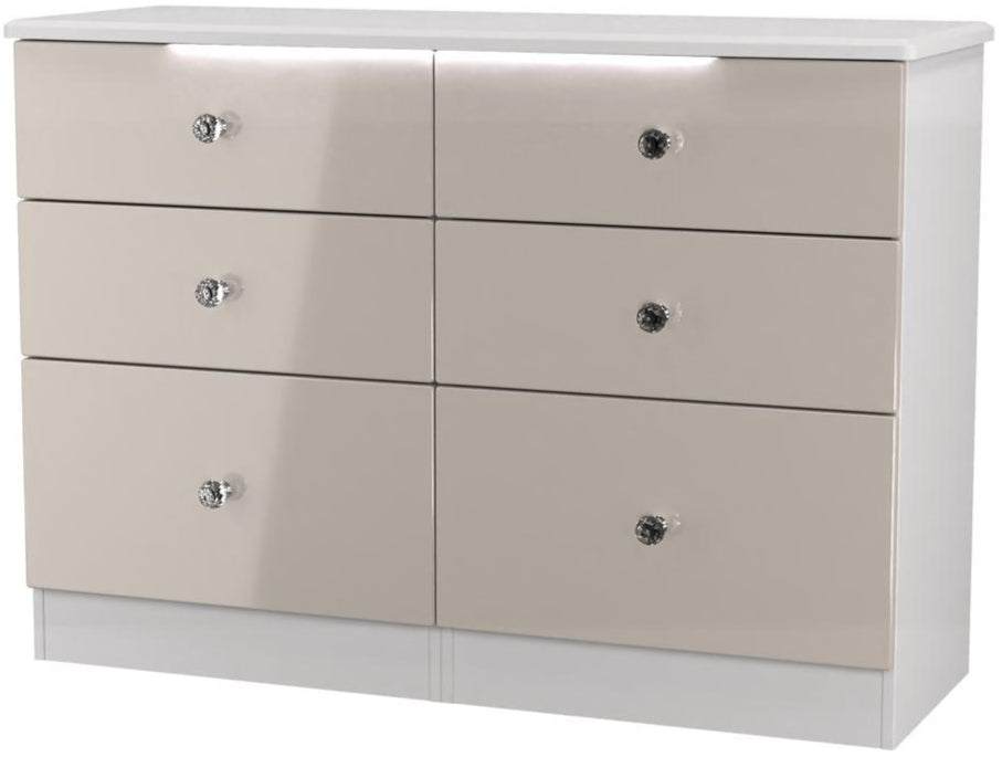 Lumiere 6 Drawer Midi Chest with Built-In Lights