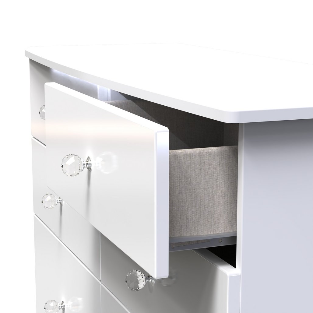 Lumiere 6 Drawer Midi Chest with Built-In Lights