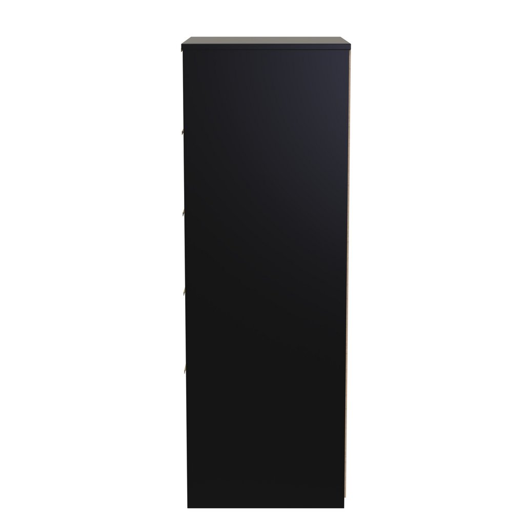 Las Vegas 5 Drawer Bedside Table with Gold Handles