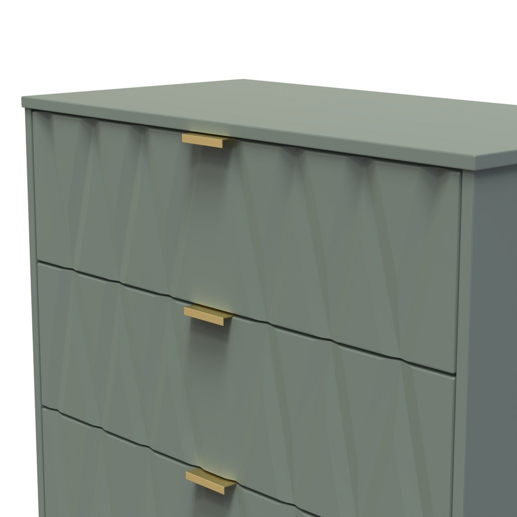 Las Vegas 3 Drawer Deep Chest with Gold Handles
