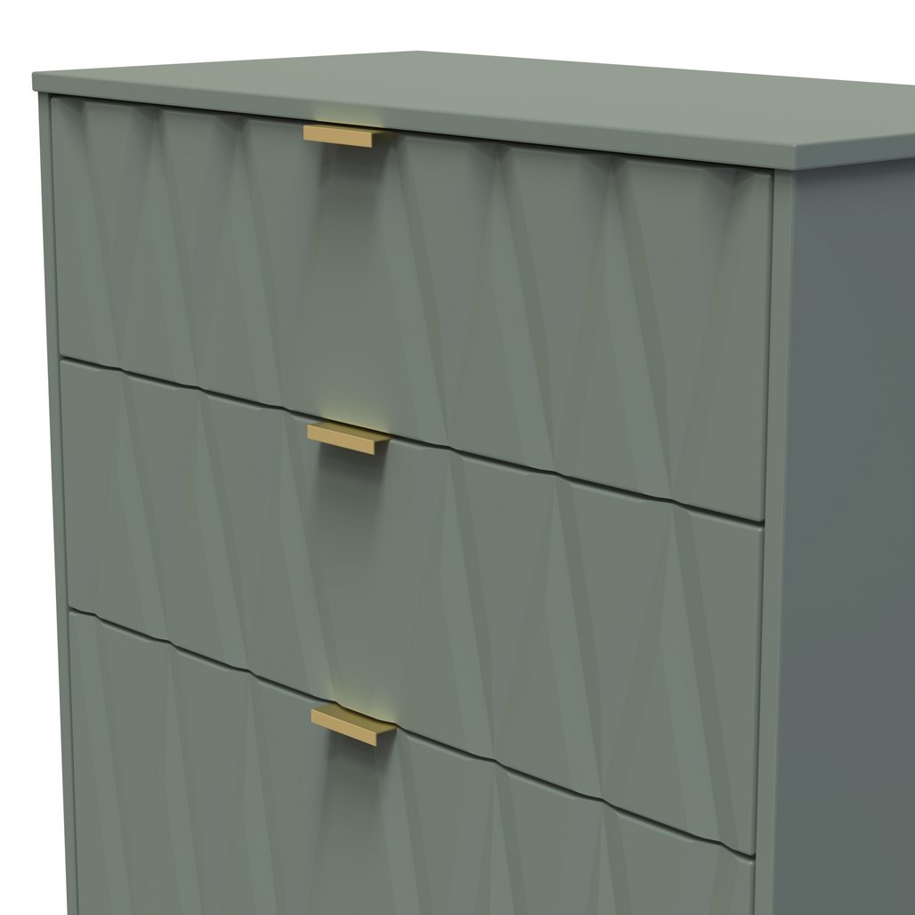 Las Vegas 4 Drawer Deep Chest with Gold Handles