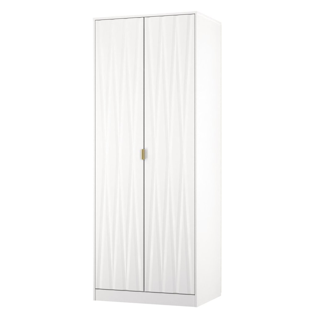 Las Vegas 2 Door Double Wardrobe with Gold Handles
