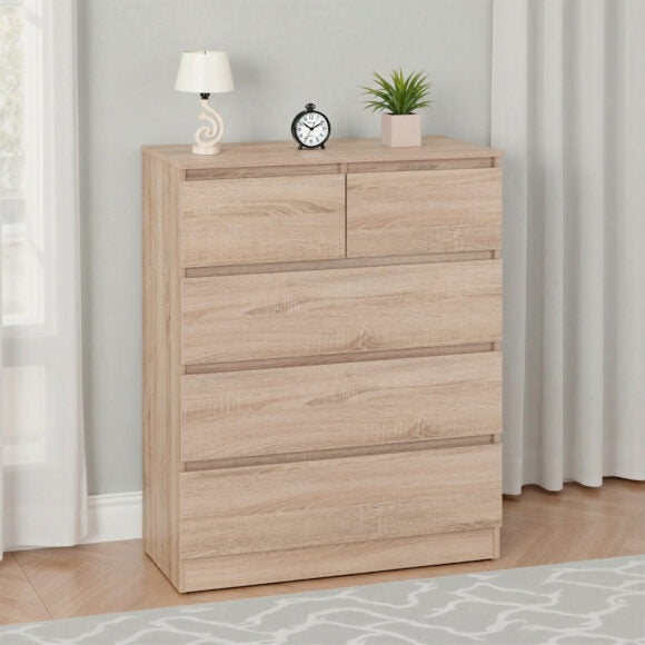Malvern 3+2 Drawer Chest of Drawers
