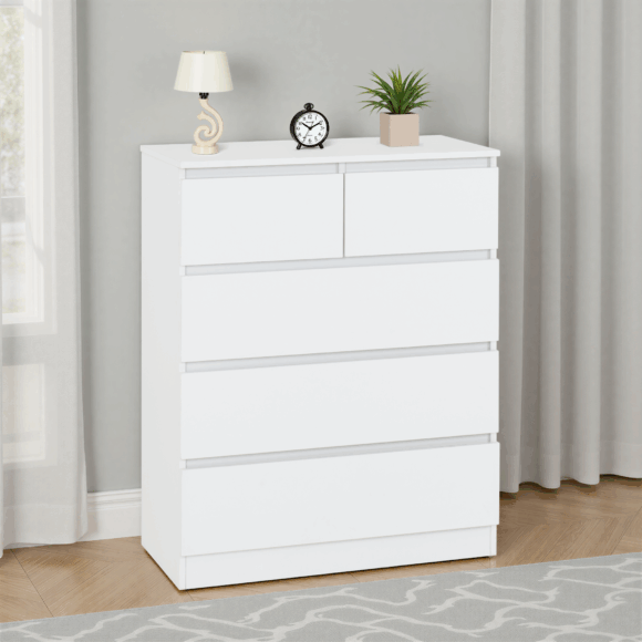 Malvern 3+2 Drawer Chest of Drawers