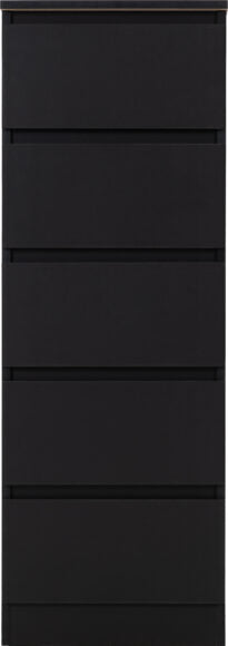 Malvern 5 Drawer Narrow Tallboy Chest of Drawers