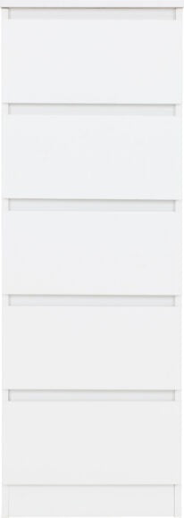 Malvern 5 Drawer Narrow Tallboy Chest of Drawers