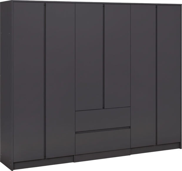 Malvern 6 Door 2 Drawer Wardrobe