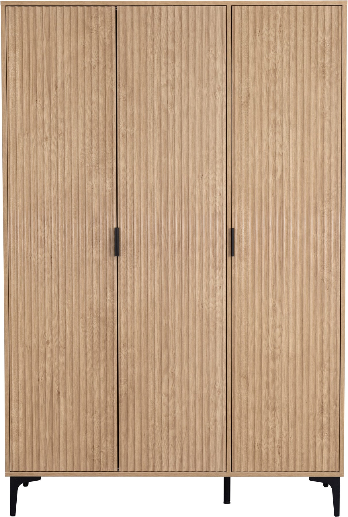 Miami Ridged 3 Door Fluted Triple Wardrobe
