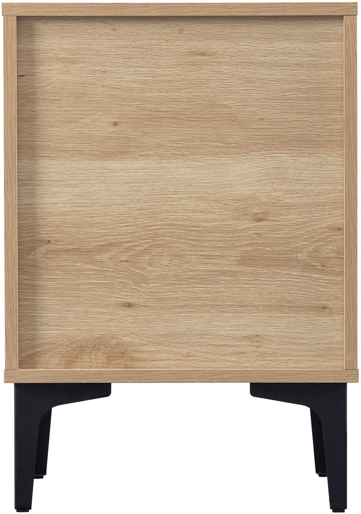 Miami Ridged 3 Drawer Fluted Bedside Table