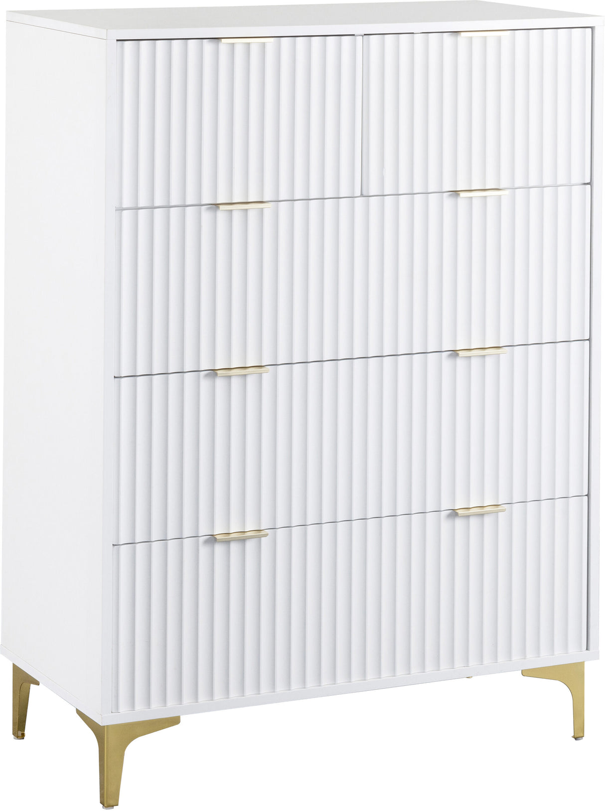 Miami Ridged 3+2 Drawer Fluted Chest of Drawers