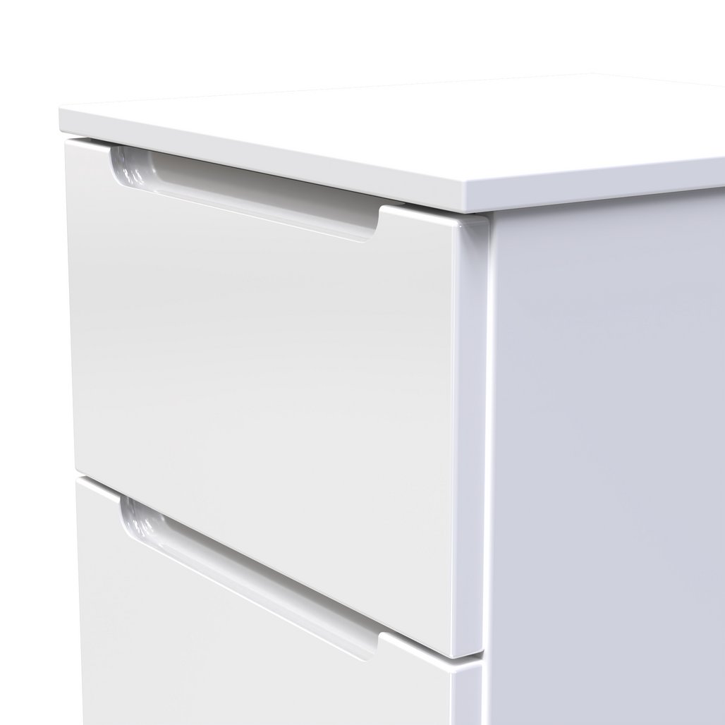 Milan 3 Drawer Bedside Table