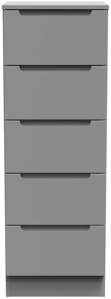 Milan 5 Drawer Bedside Table