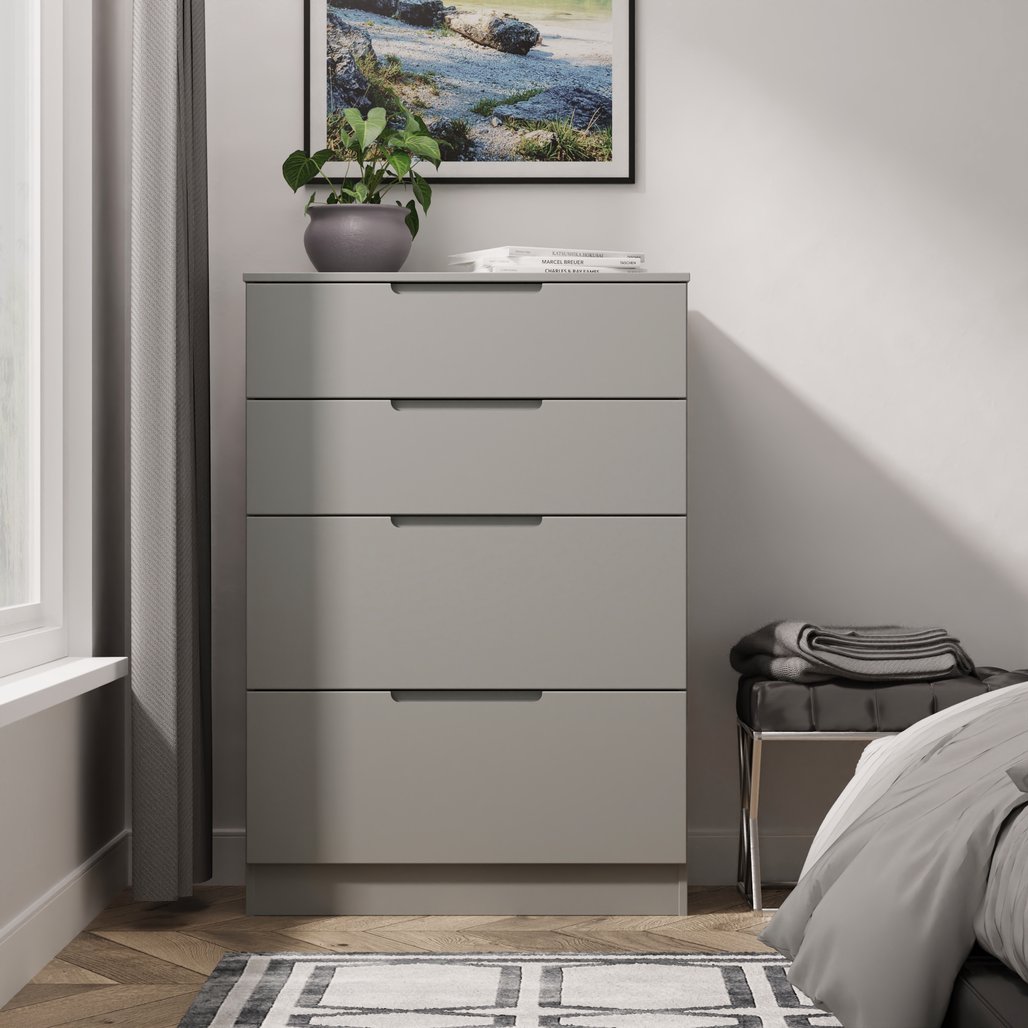 Milan 4 Drawer Deep Chest of Drawers