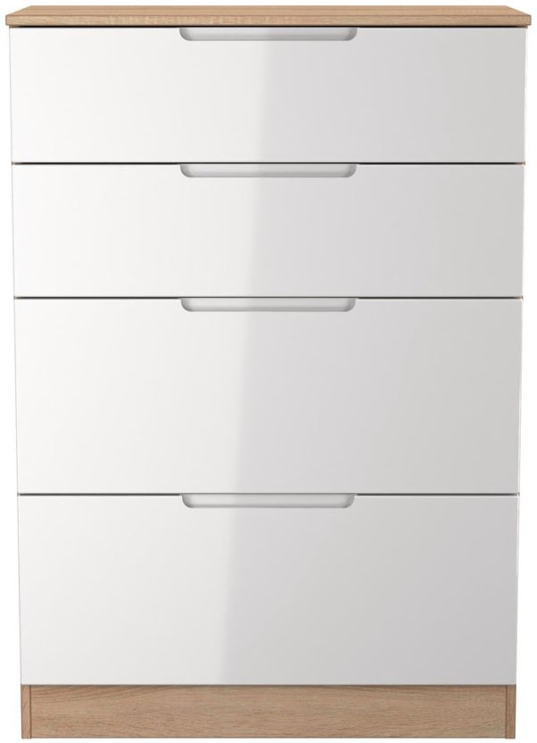 Milan 4 Drawer Deep Chest of Drawers