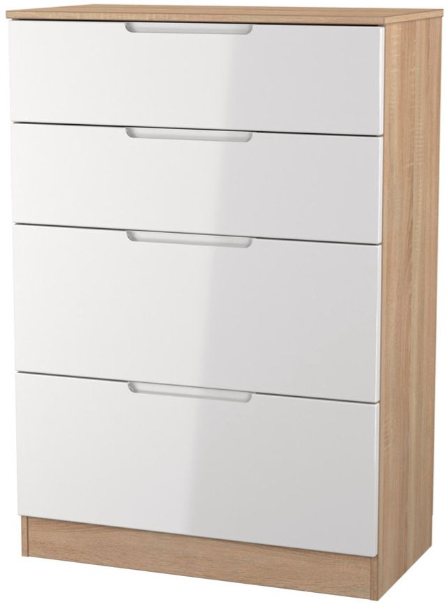 Milan 4 Drawer Deep Chest of Drawers