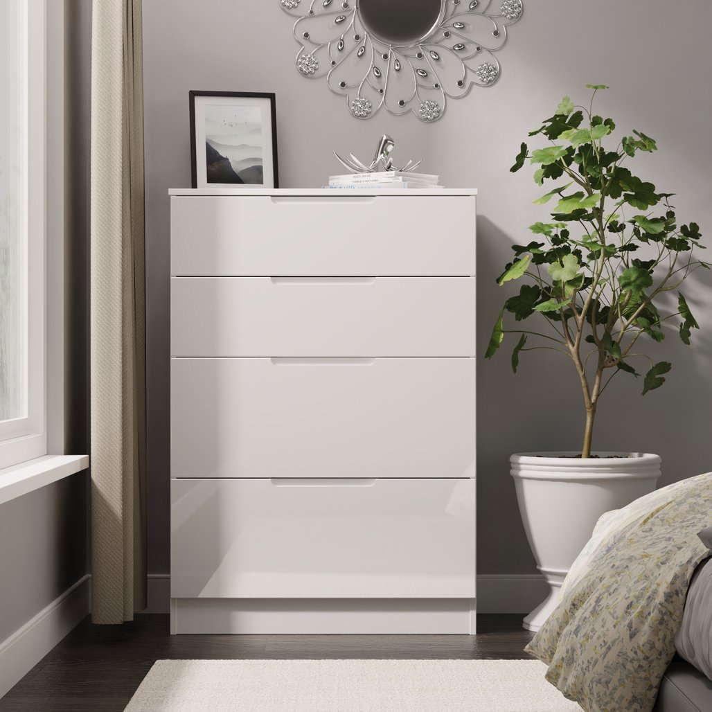 Milan 4 Drawer Deep Chest of Drawers