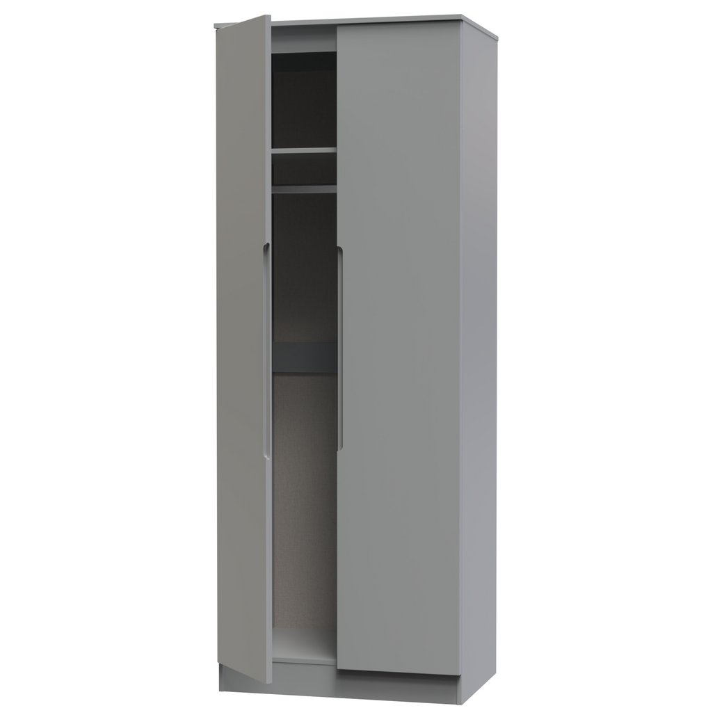 Milan Tall 2 Door Double Wardrobe
