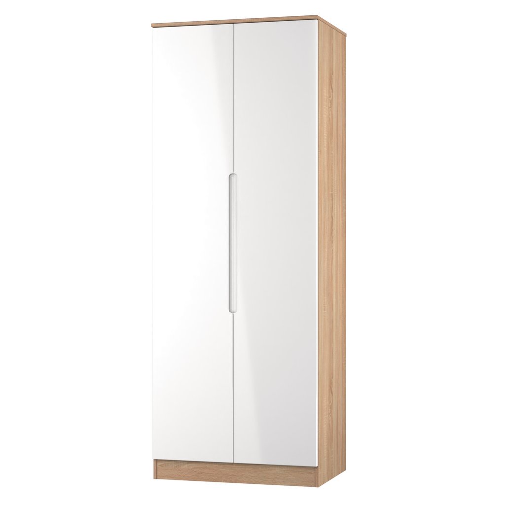 Milan Tall 2 Door Double Wardrobe