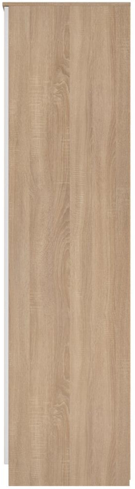 Milan Tall Mirrored 3 Door 2 Drawer Triple Wardrobe
