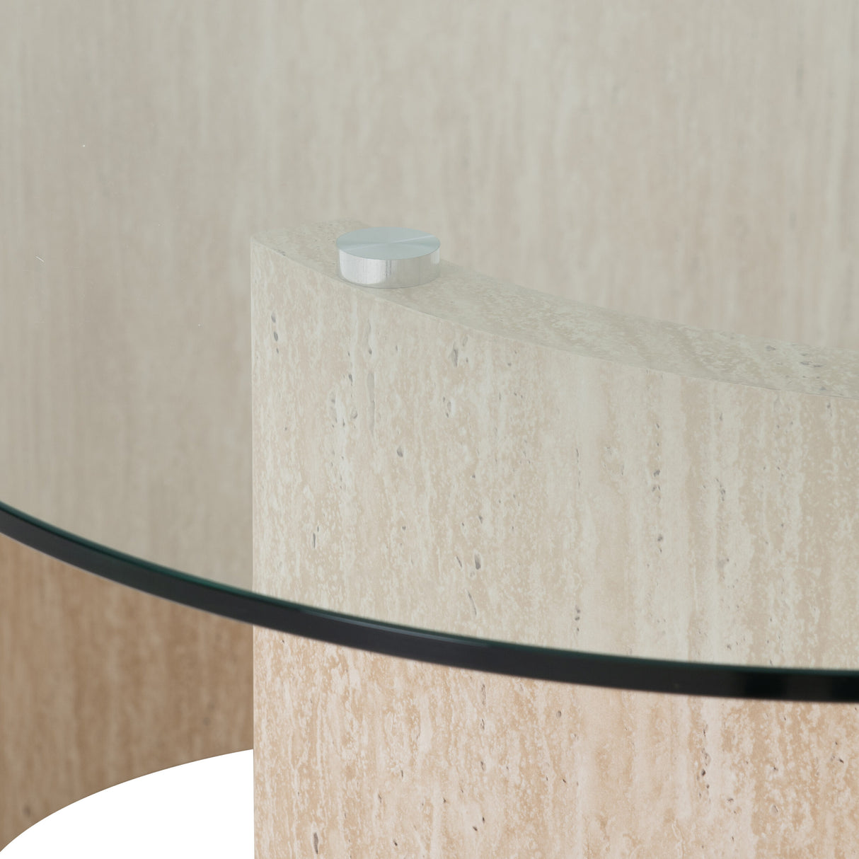 Modena Glass Top 180cm Dining Table