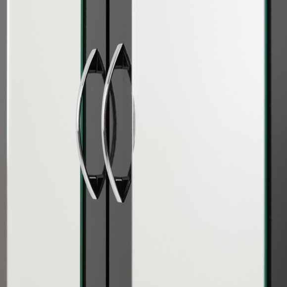 Nevada 3 Door 2 Drawer Mirrored Wardrobe
