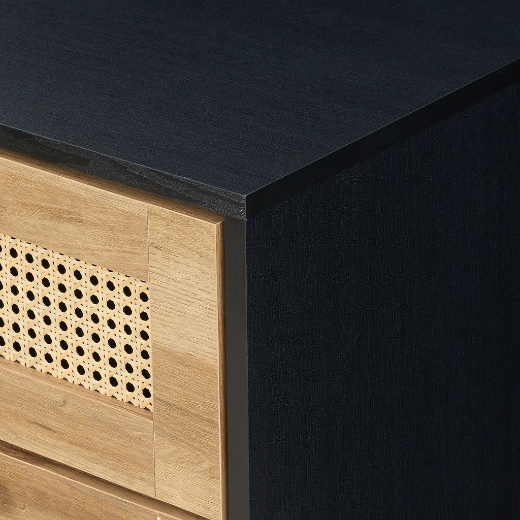 Manila Rattan 3+2 Drawer Chest of Drawers