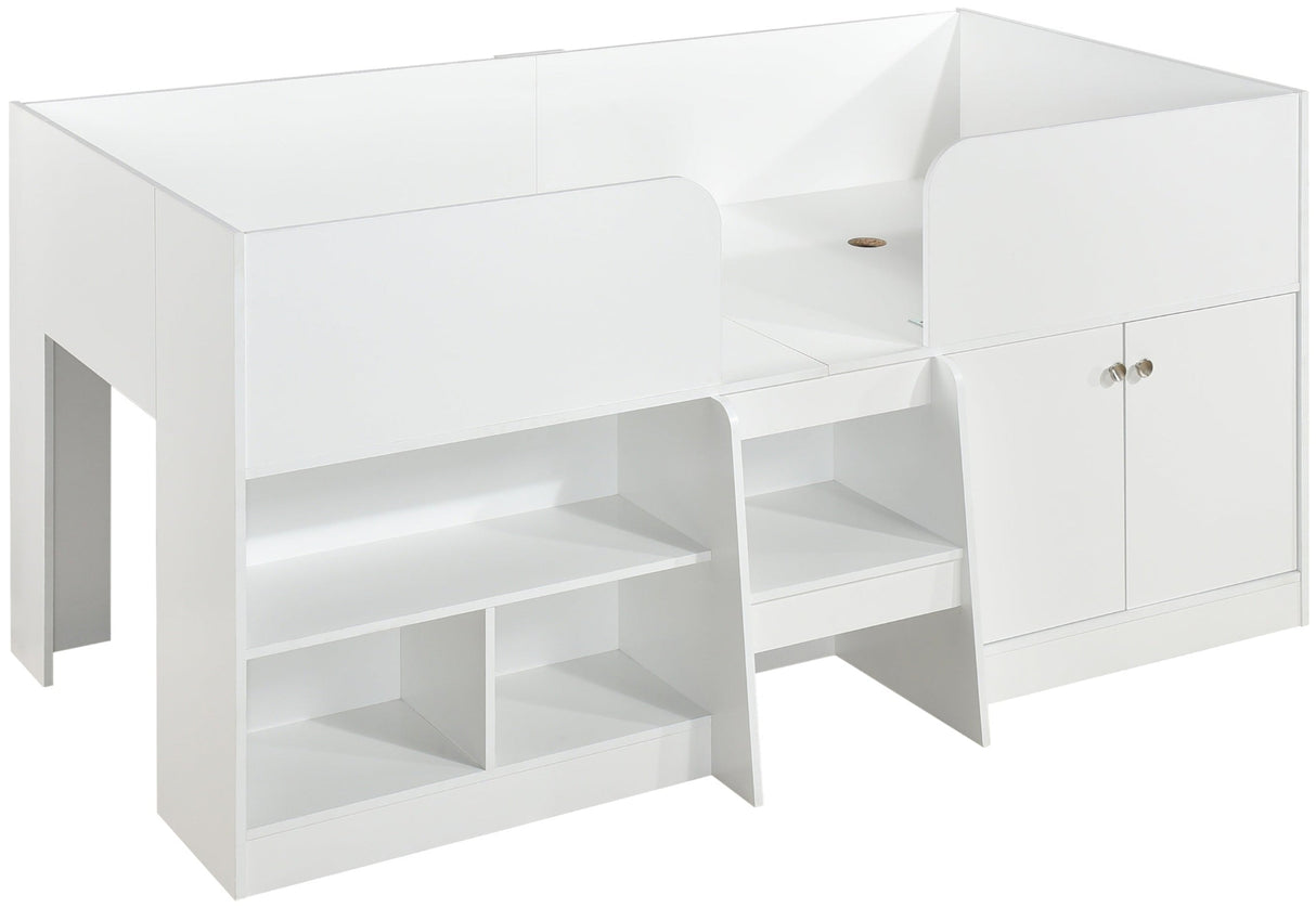 Nova Low Sleeper Children's Bed Frame with Shelves