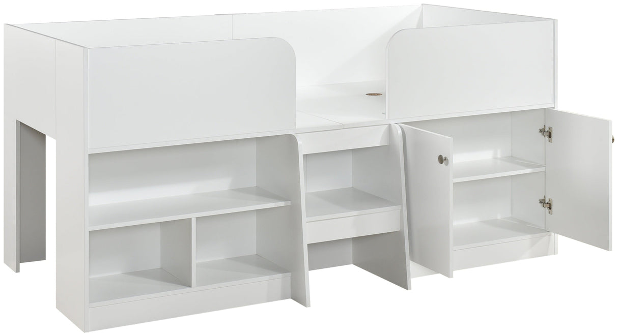 Nova Low Sleeper Children's Bed Frame with Shelves