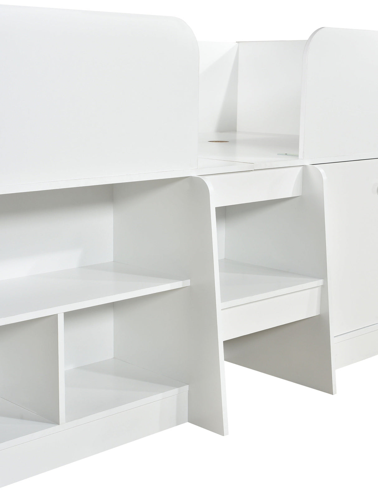 Nova Low Sleeper Children's Bed Frame with Shelves