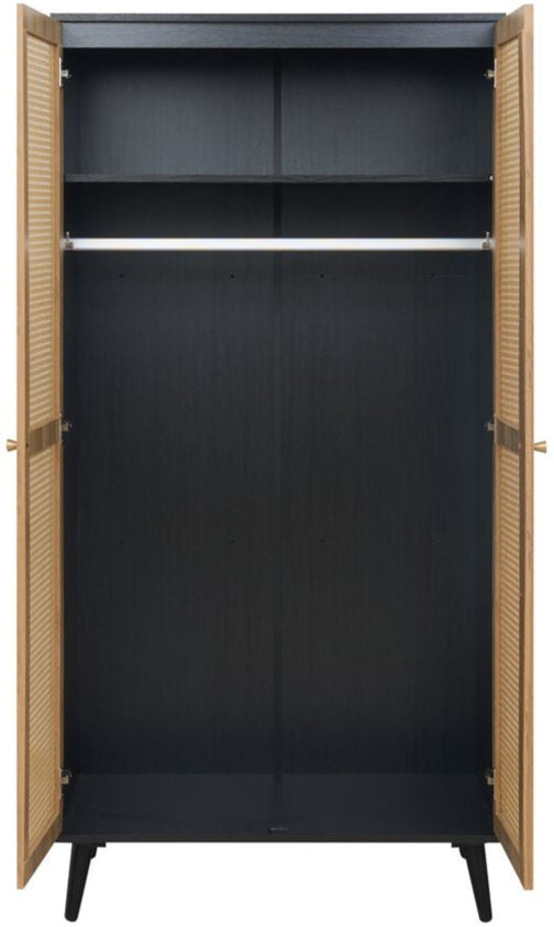 Manila Rattan 2 Door Double Wardrobe