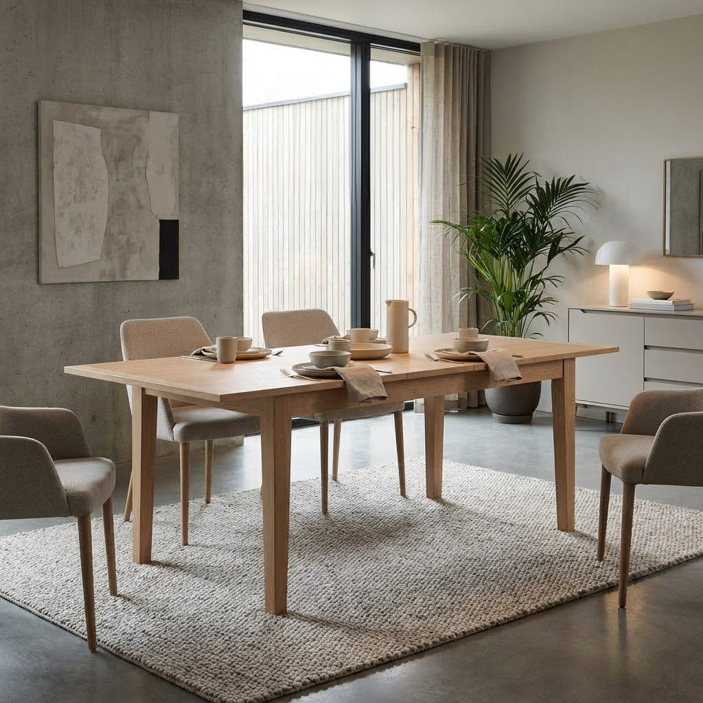 Hudson 120cm - 160cm Extending Dining Table