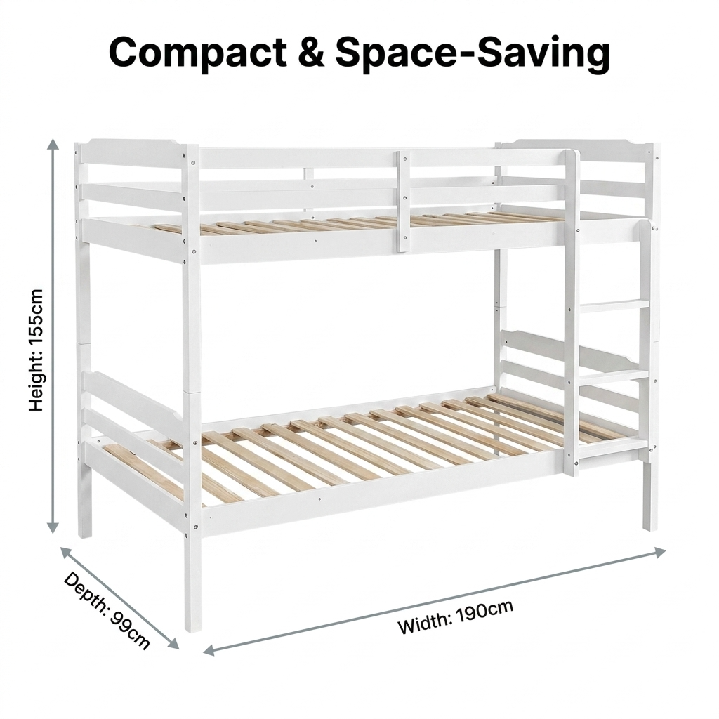 Oslo 3ft Single Kids Bunk Bed