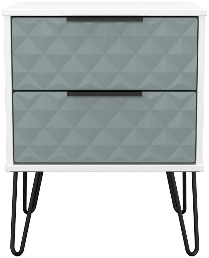 Harlequin 3 Piece Bedroom Set with Black Hairpin Legs