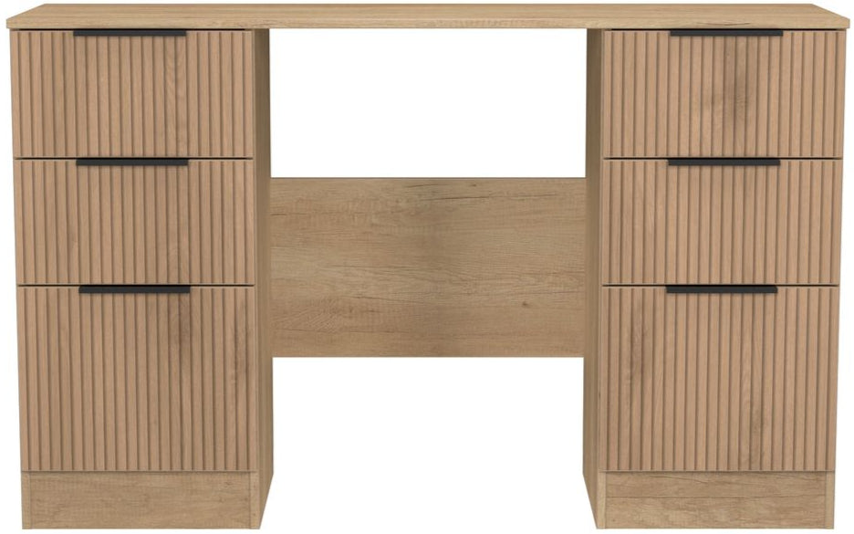 Java 6 Drawer Double Pedestal Desk