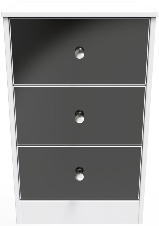 Pastel 3 Drawer Bedside Table