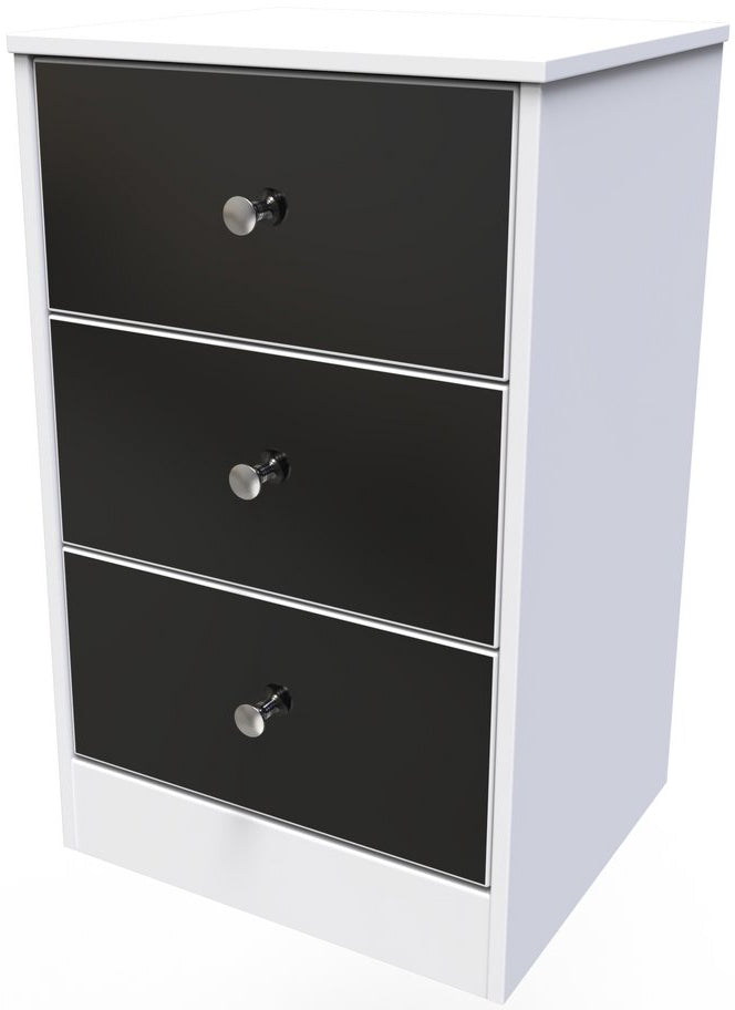 Pastel 3 Drawer Bedside Table