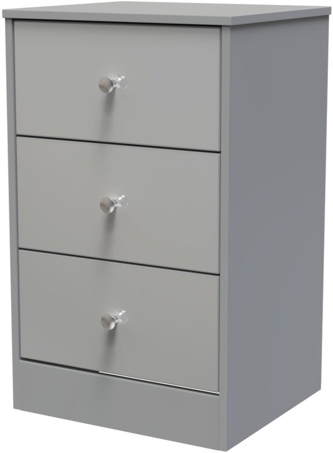 Pastel 3 Drawer Bedside Table