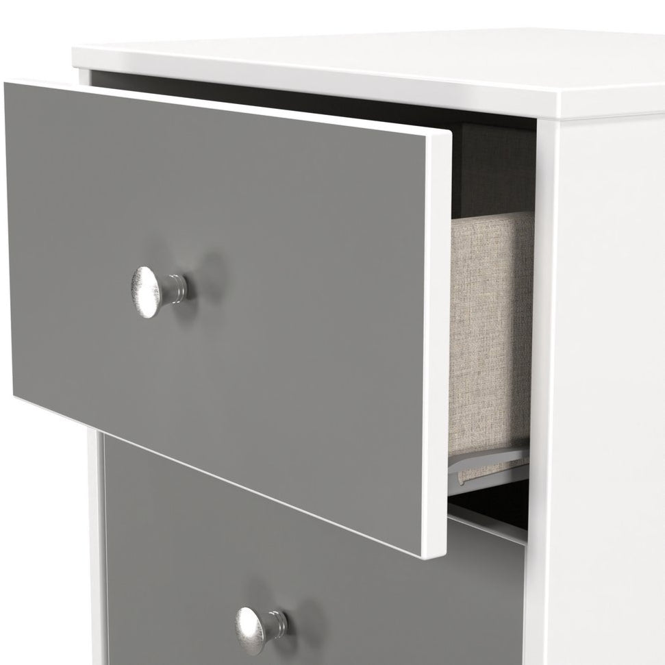 Pastel 3 Drawer Bedside Table