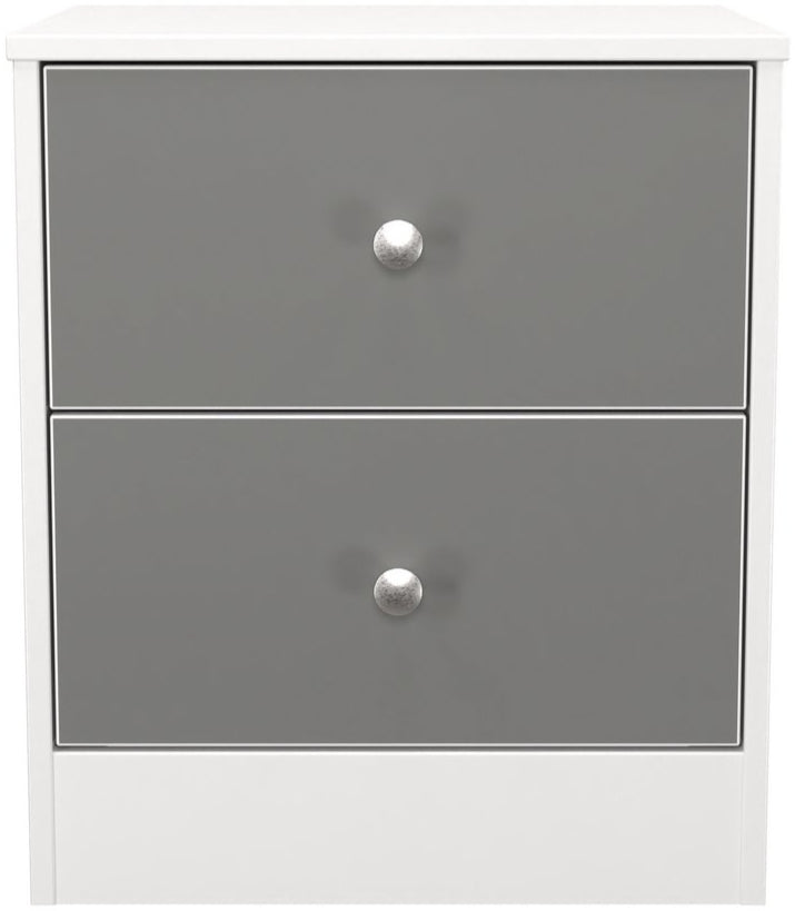 Pastel 2 Drawer Bedside Table