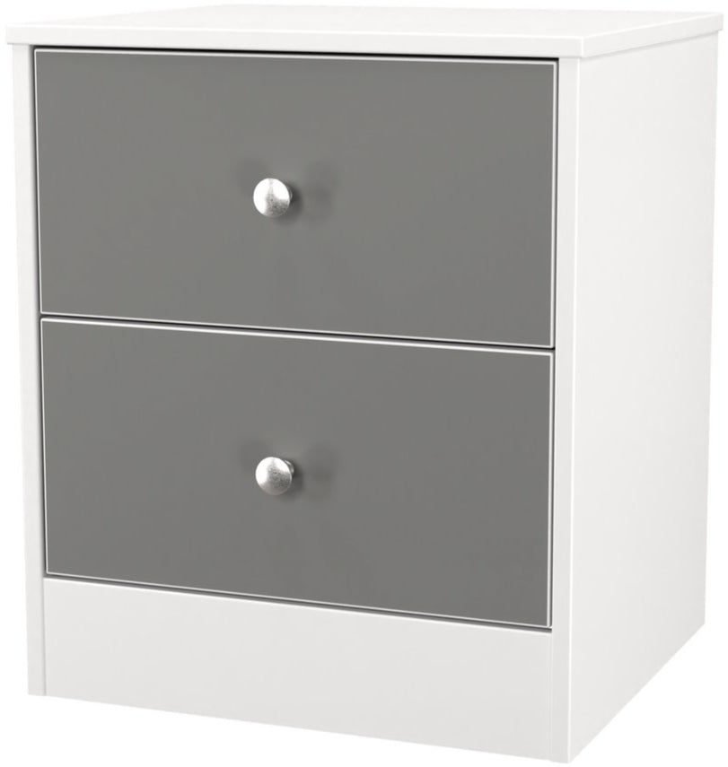 Pastel 2 Drawer Bedside Table