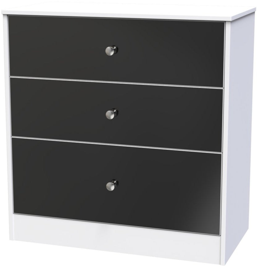 Pastel 3 Drawer Deep Chest Dresser