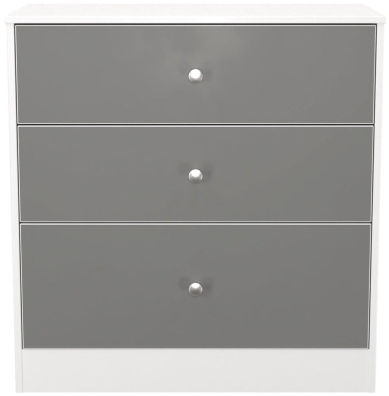 Pastel 3 Drawer Deep Chest Dresser