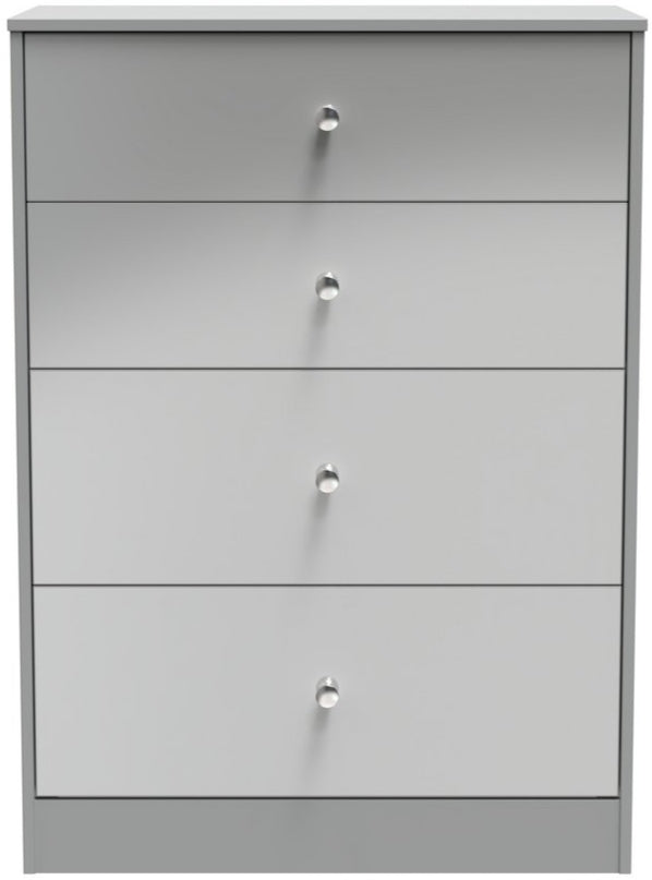 Pastel 4 Drawer Deep Chest Dresser