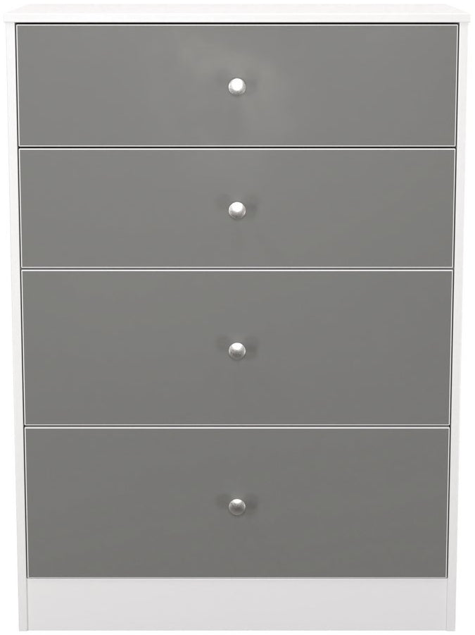 Pastel 4 Drawer Deep Chest Dresser