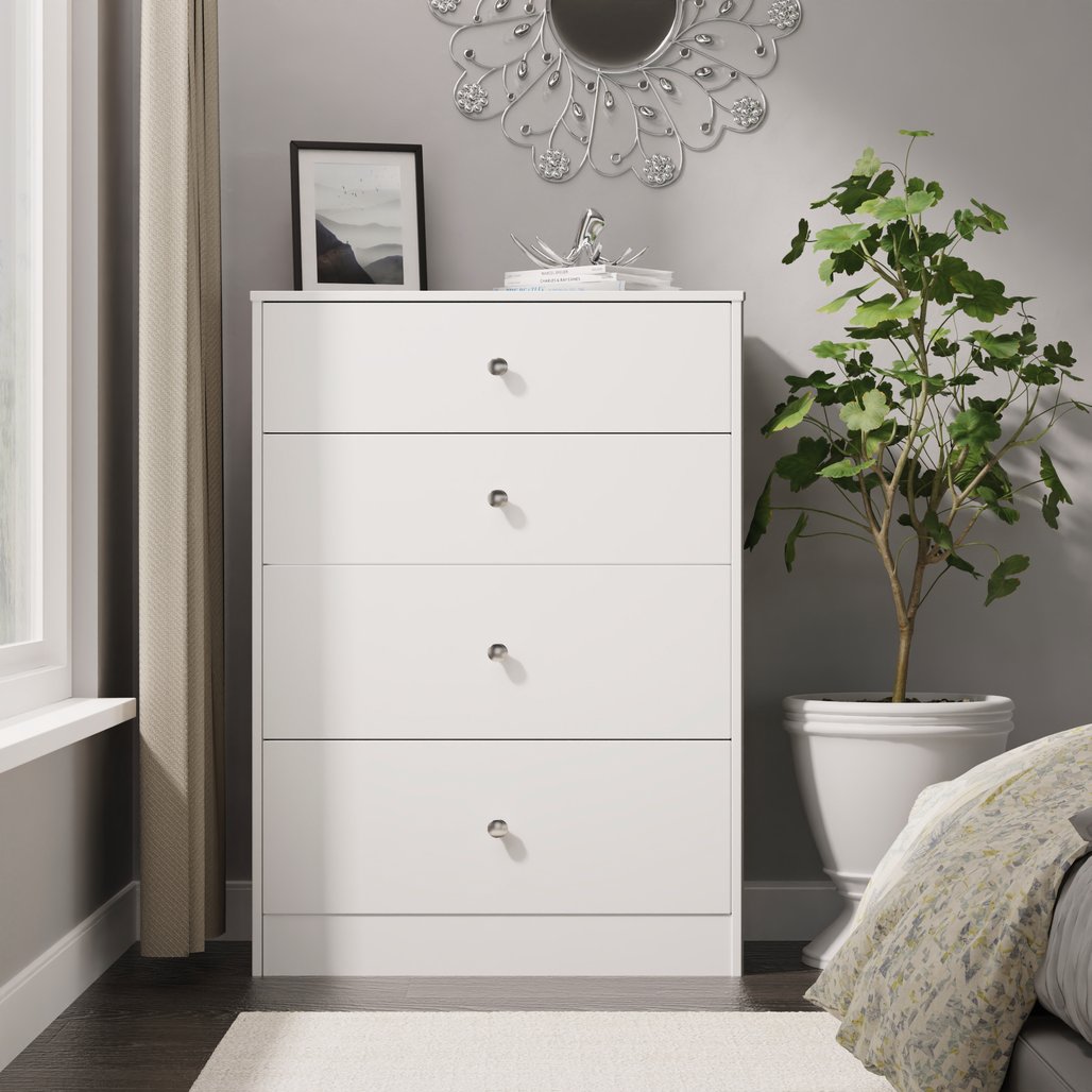 Pastel 4 Drawer Deep Chest Dresser