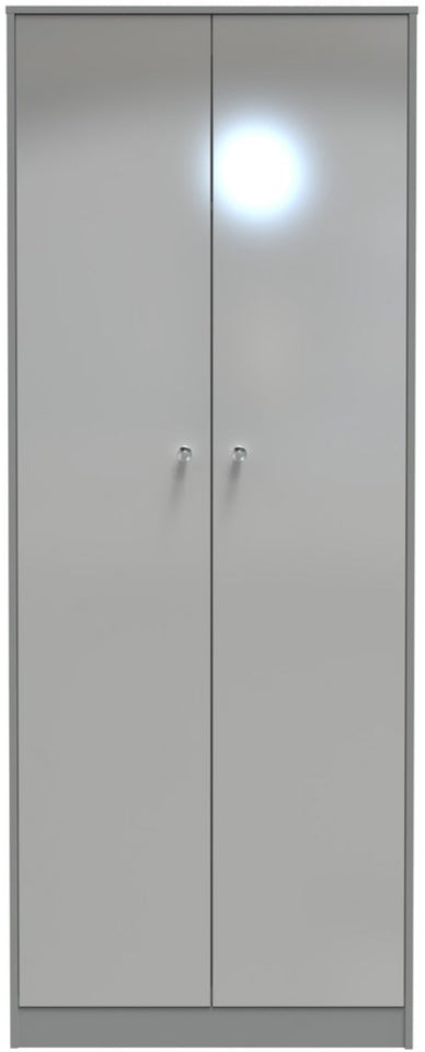 Pastel Tall 2 Door Double Wardrobe