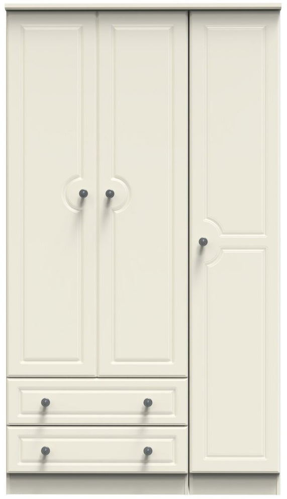 Pembroke 3 Door 2 Drawer Triple Wardrobe
