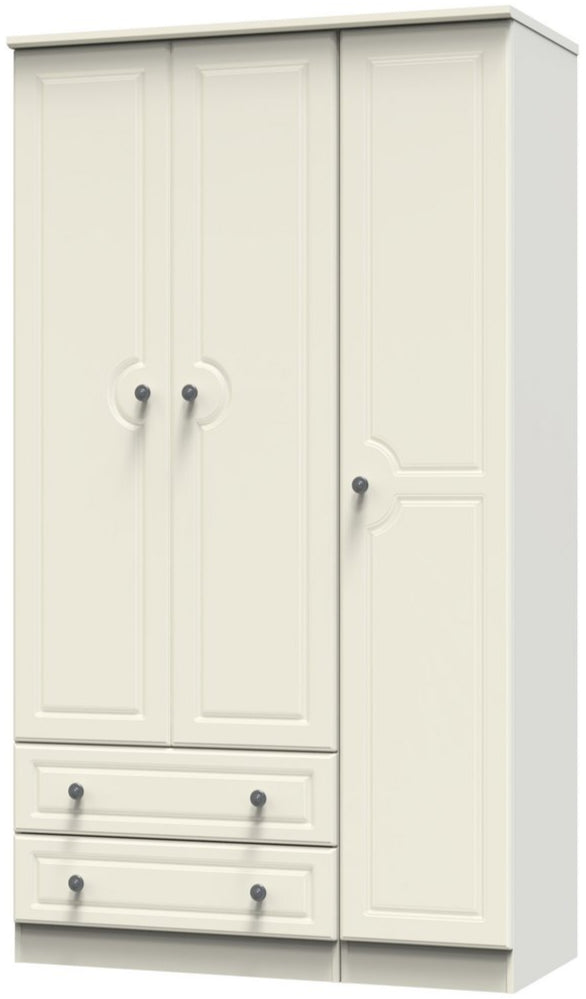 Pembroke 3 Door 2 Drawer Triple Wardrobe