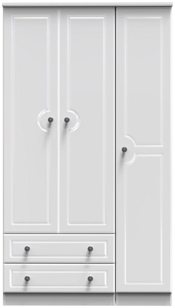Pembroke 3 Door 2 Drawer Triple Wardrobe
