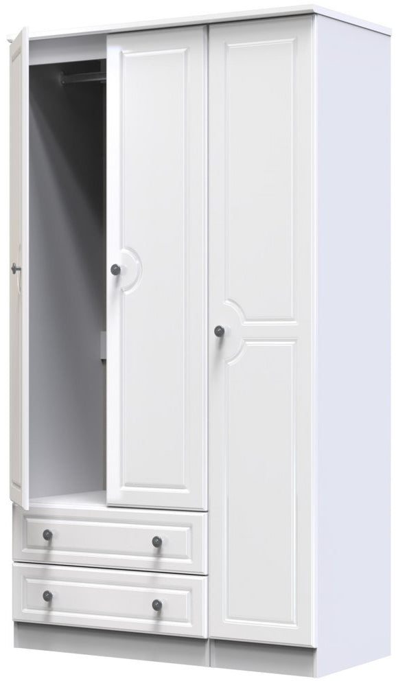 Pembroke 3 Door 2 Drawer Triple Wardrobe